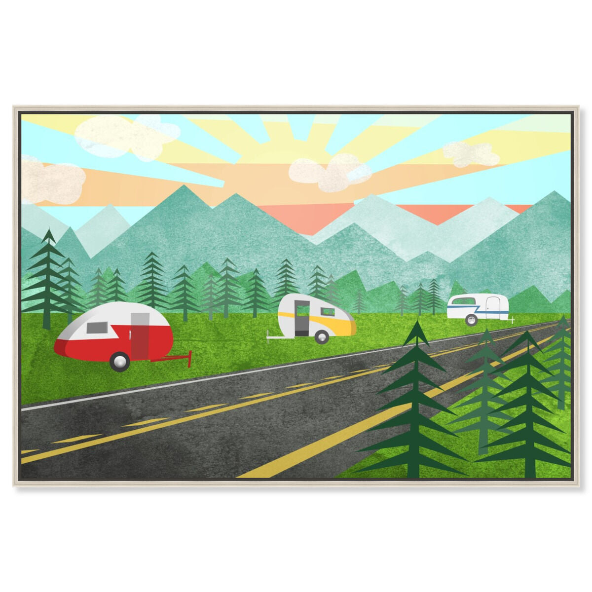 54x36/Framed Canvas/CFL