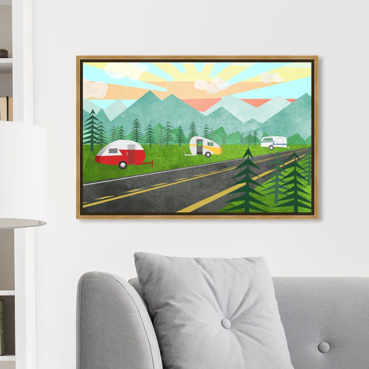 54x36/Framed Canvas/PSGLD