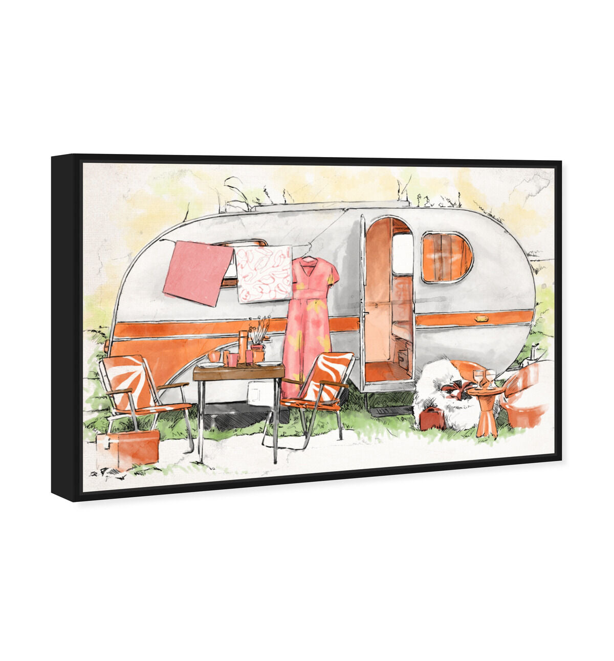 54x36/Framed Canvas/BFL