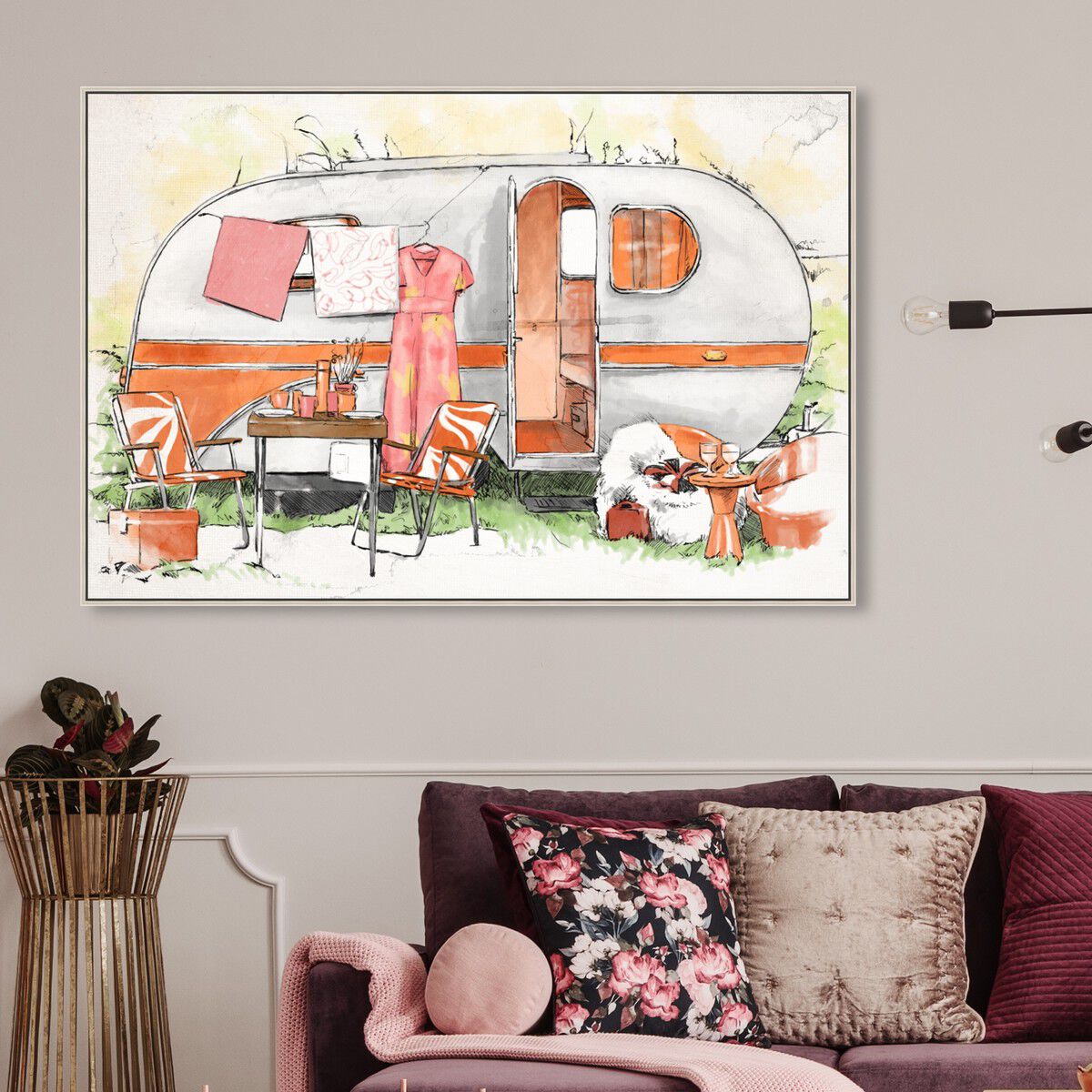 54x36/Framed Canvas/CFL