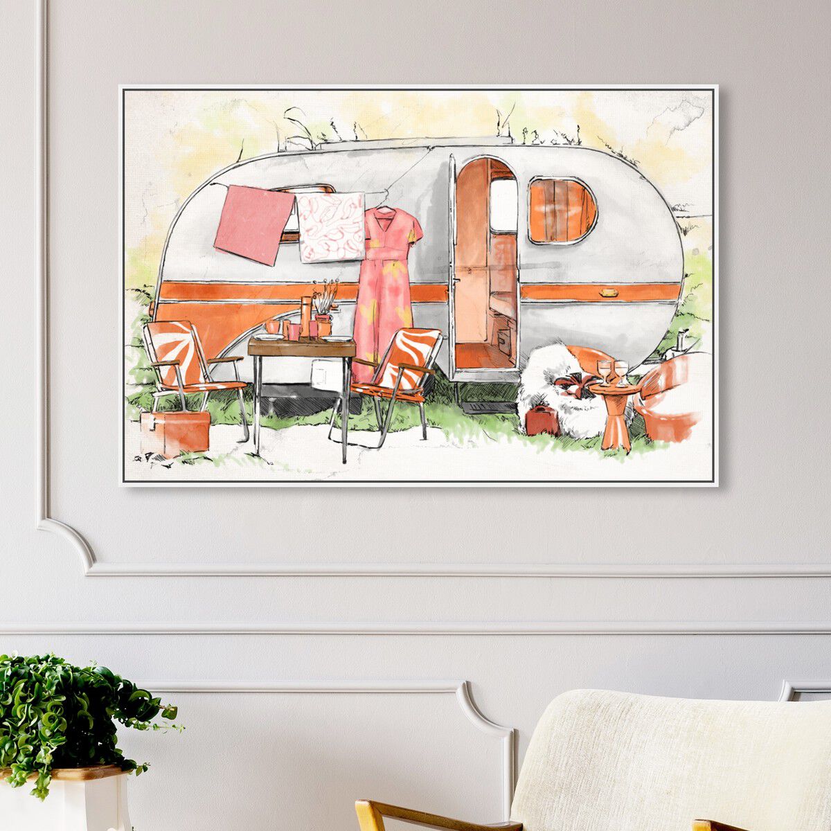 54x36/Framed Canvas/WFL