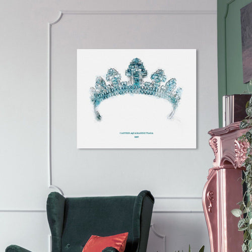 Aquamarine Tiara 1937 | Wall Art by Oliver Gal