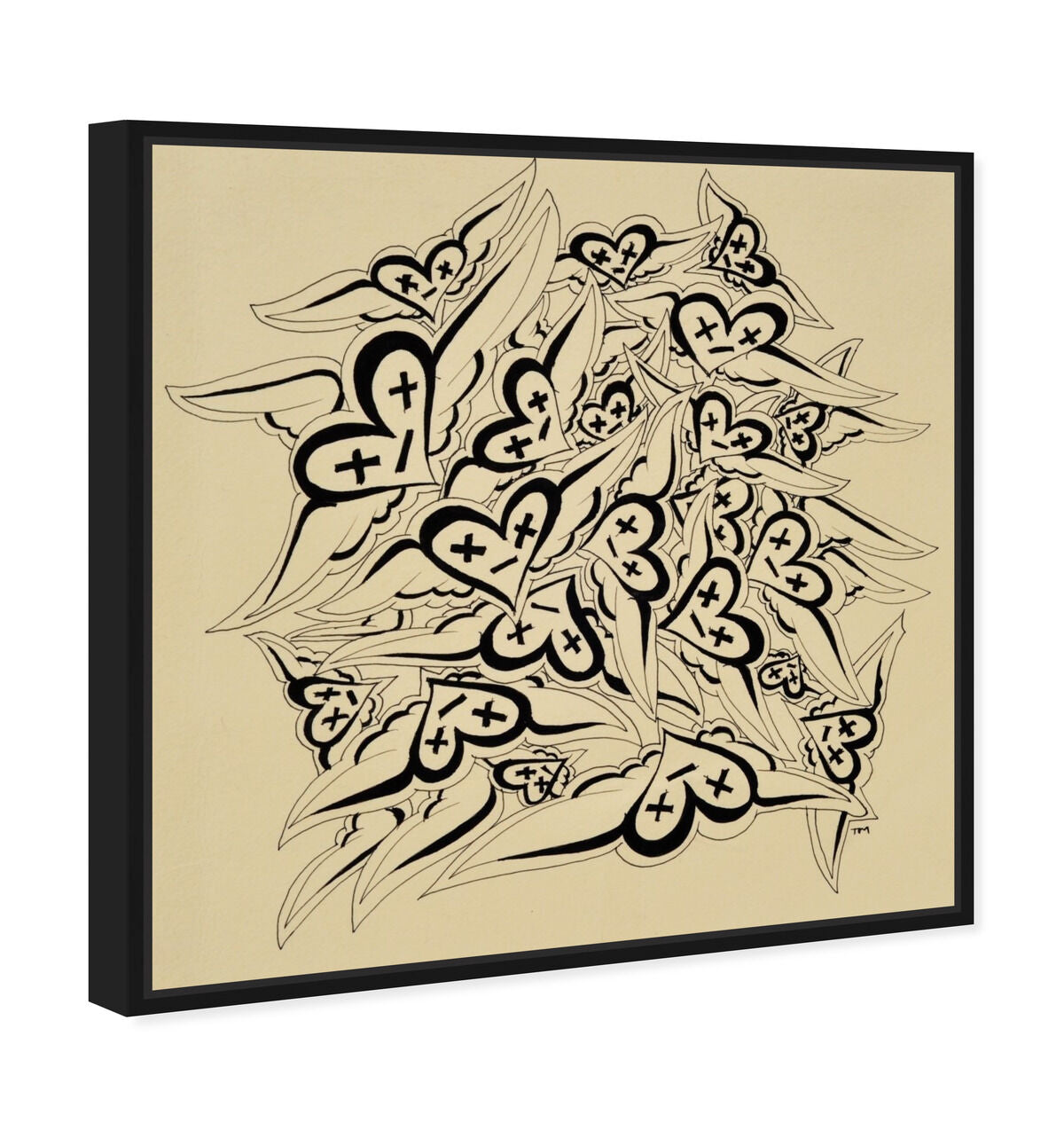 40x40/Framed Canvas/BFL