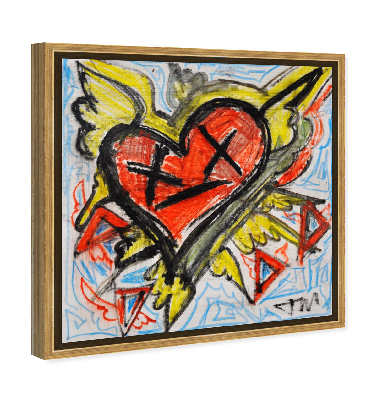 40x40/Framed Canvas/PSGLD