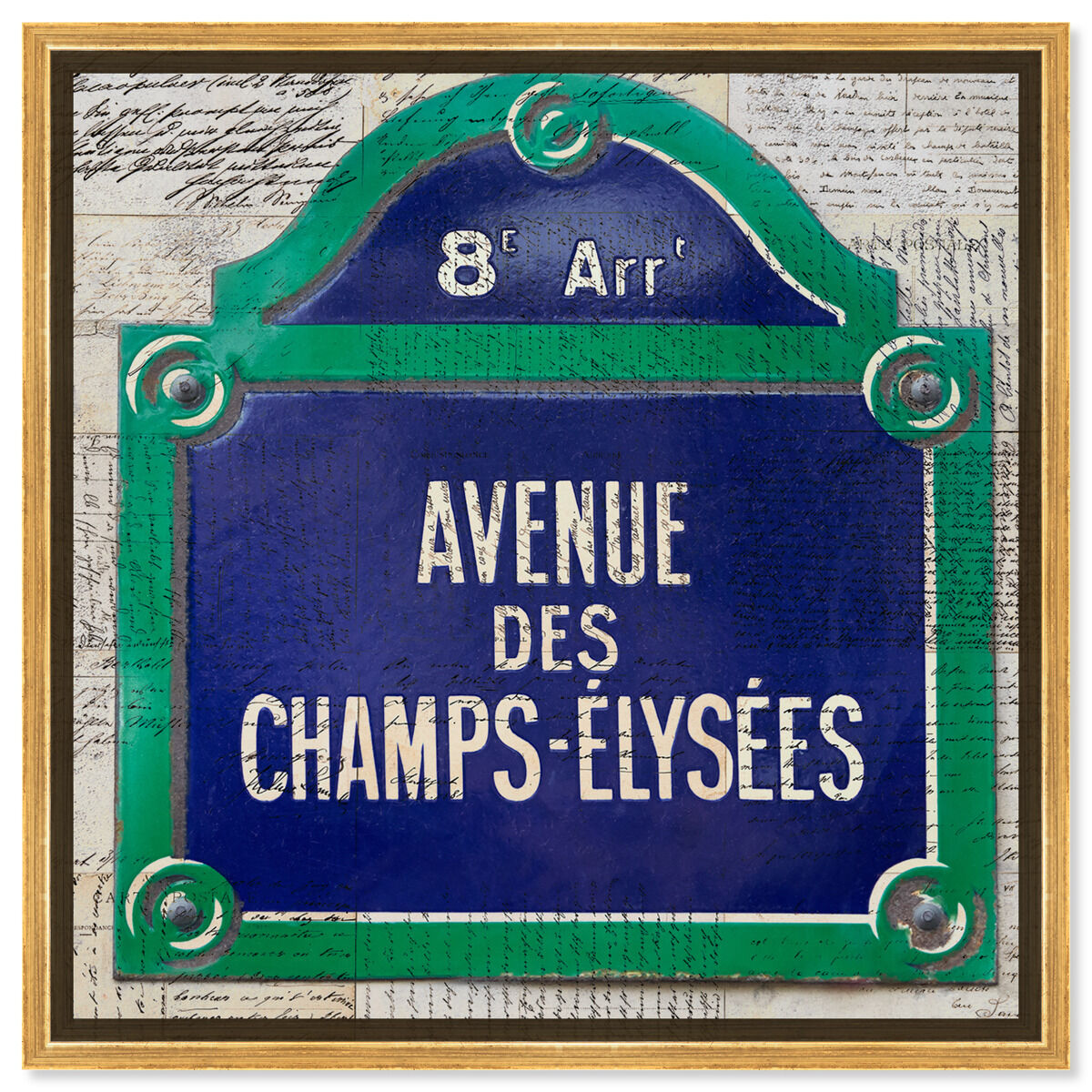 40x40/Framed Canvas/PSGLD
