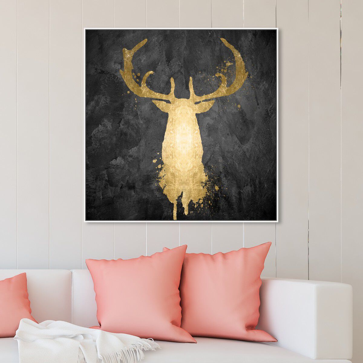 Stag Majesty Gold | By Oliver Gal