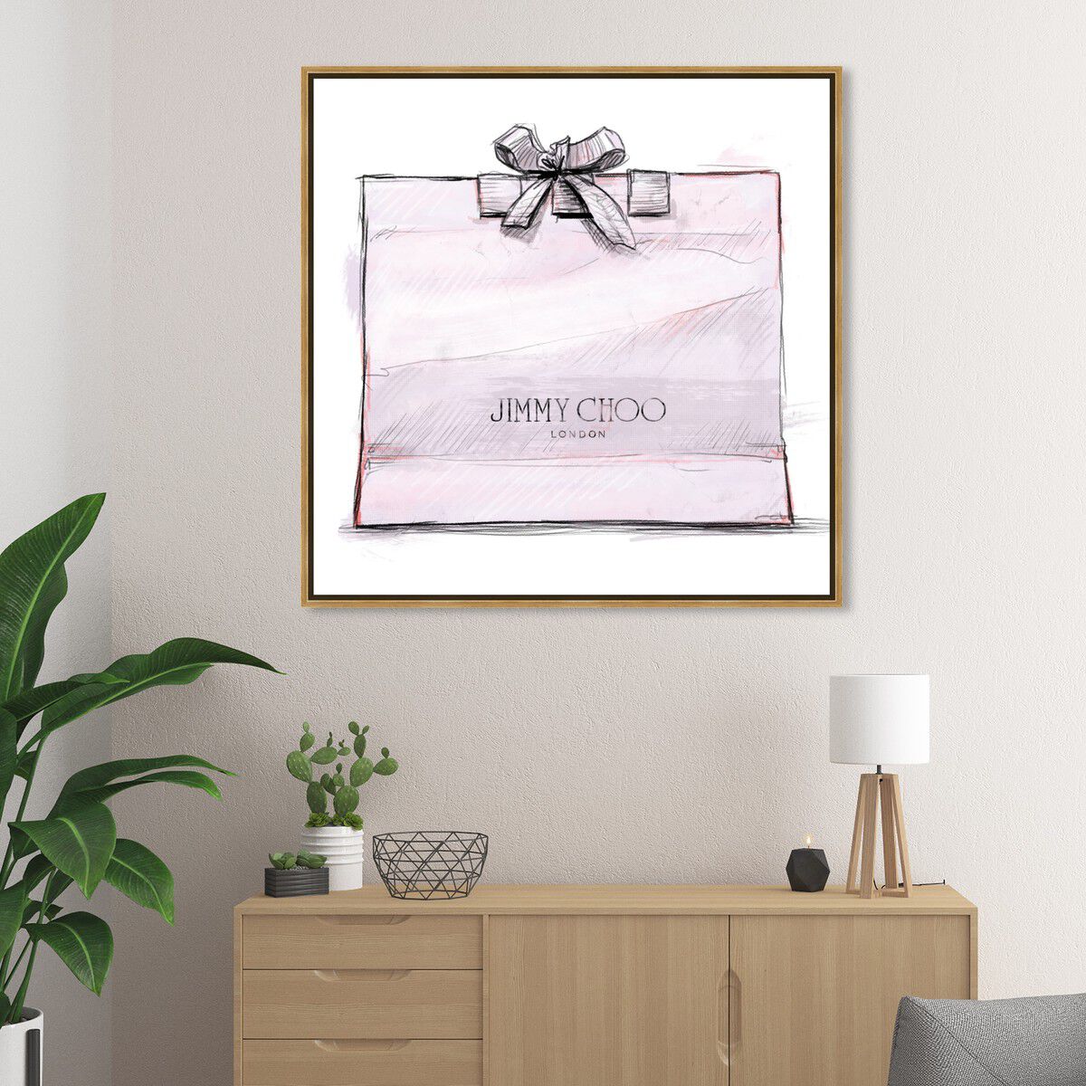 40x40/Framed Canvas/PSGLD