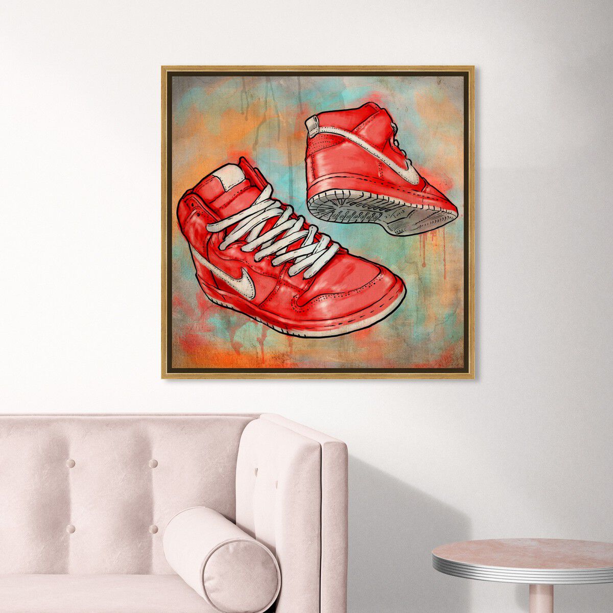40x40/Framed Canvas/PSGLD