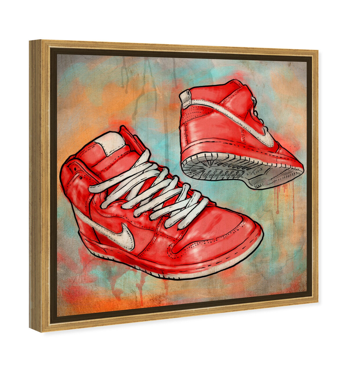 40x40/Framed Canvas/PSGLD