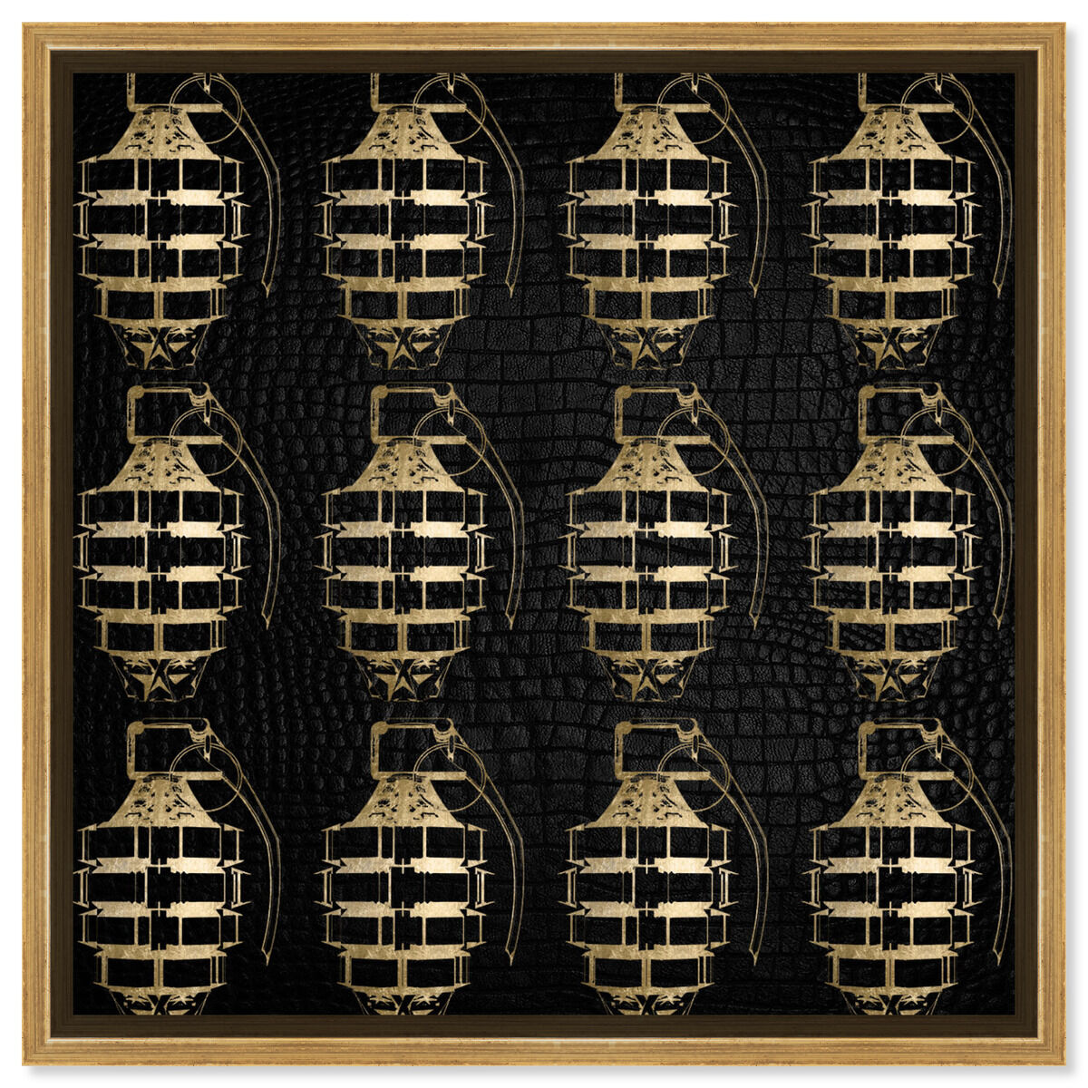 40x40/Framed Canvas/PSGLD