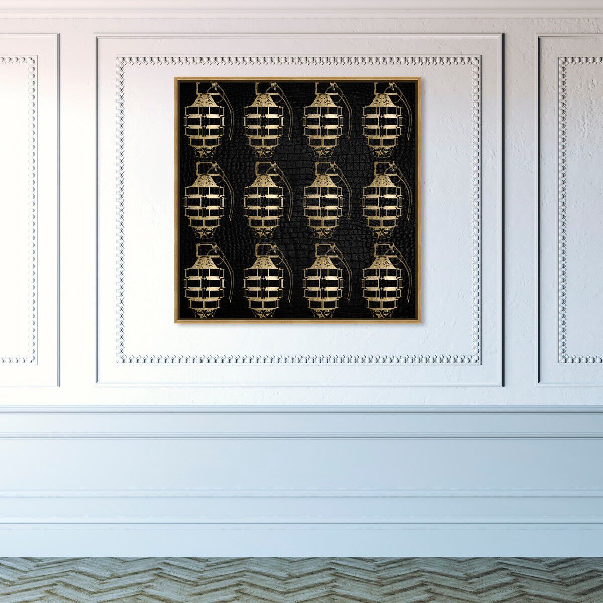40x40/Framed Canvas/PSGLD