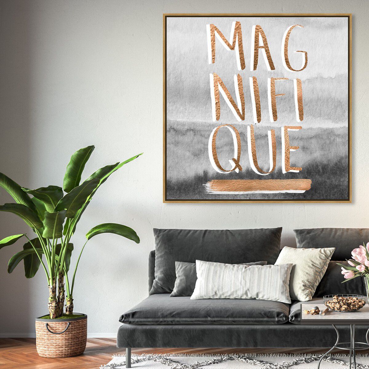 40x40/Framed Canvas/PSGLD