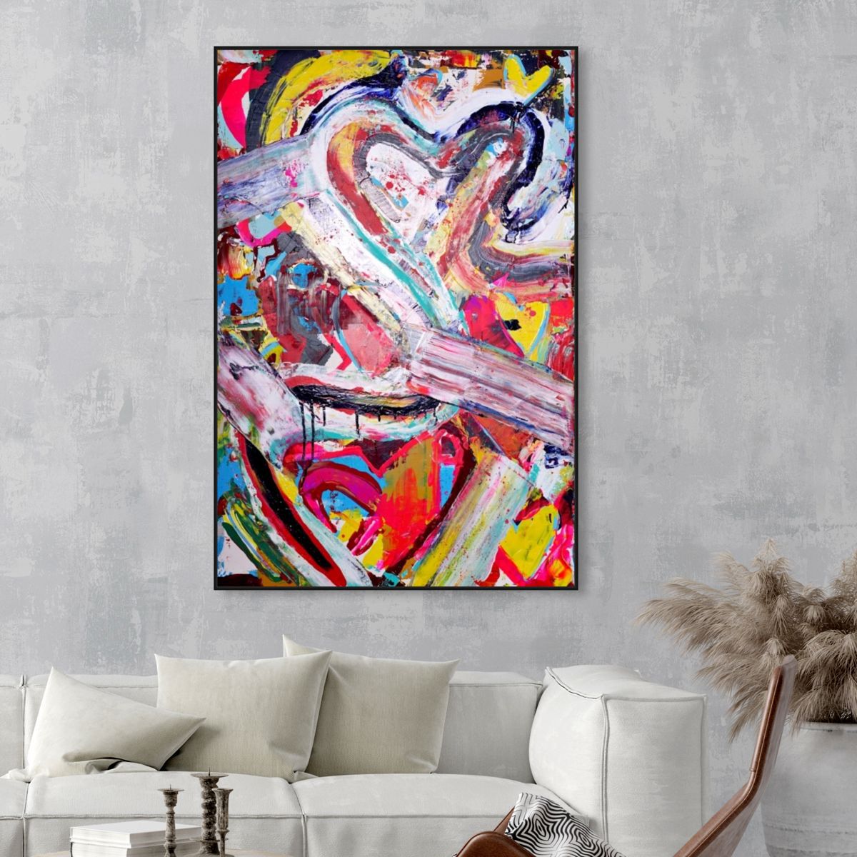 36x54/Framed Canvas/BFL