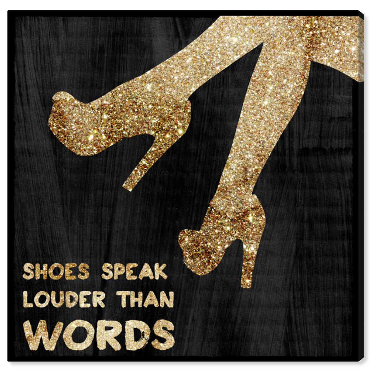 Gold Shoes Speak | By Oliver Gal
