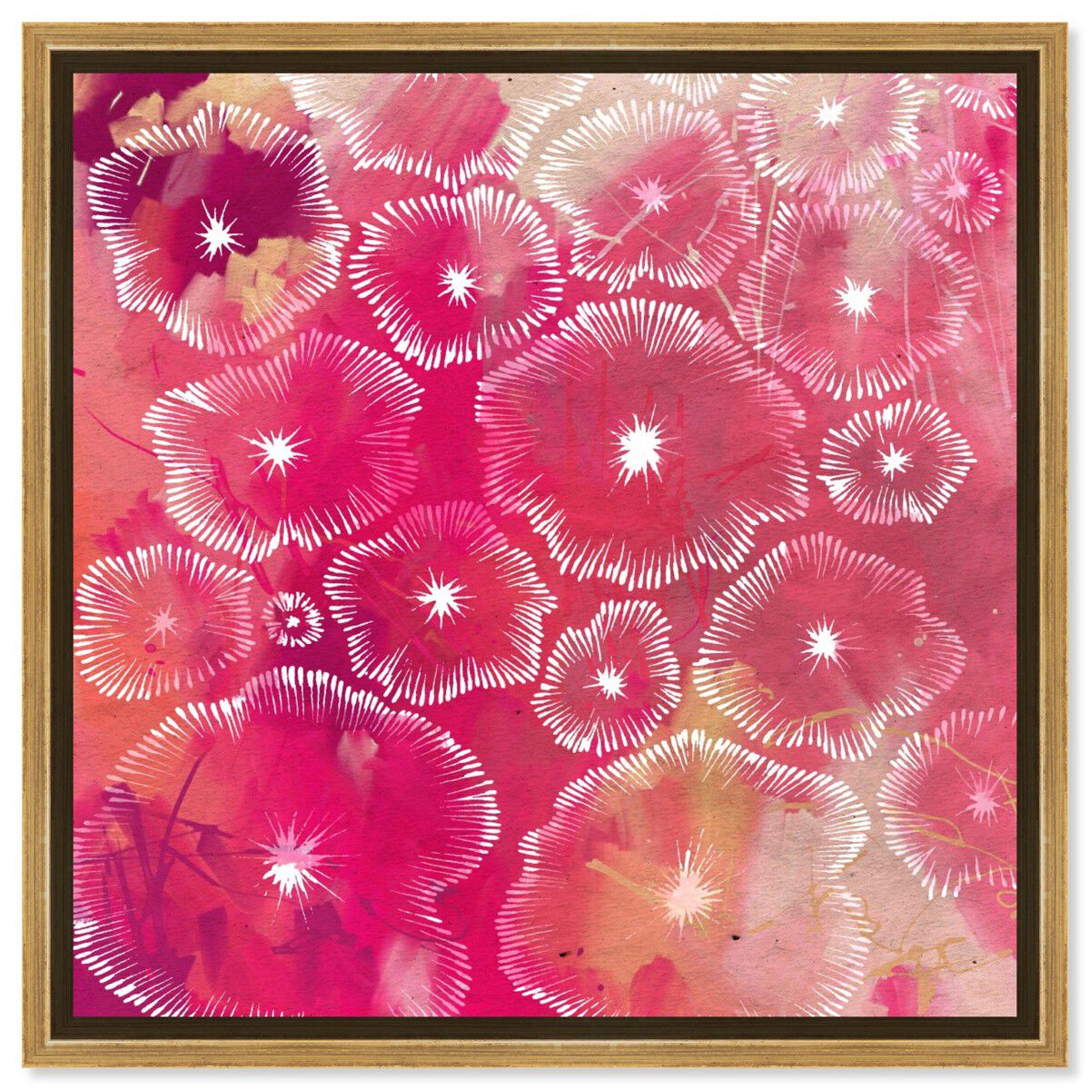 40x40/Framed Canvas/PSGLD