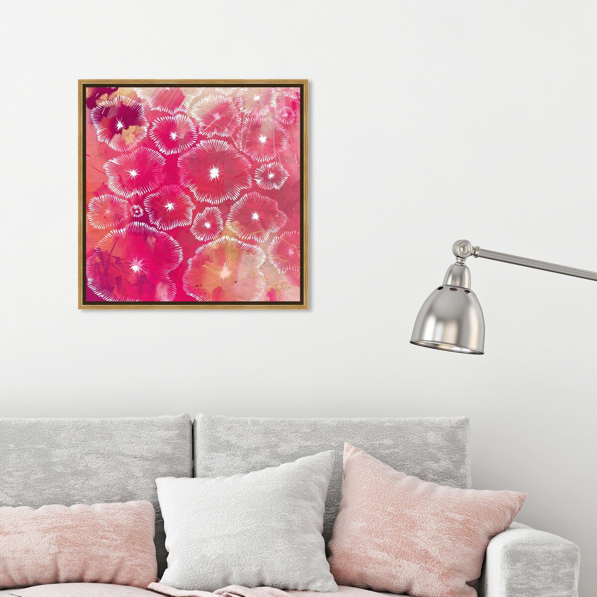 40x40/Framed Canvas/PSGLD