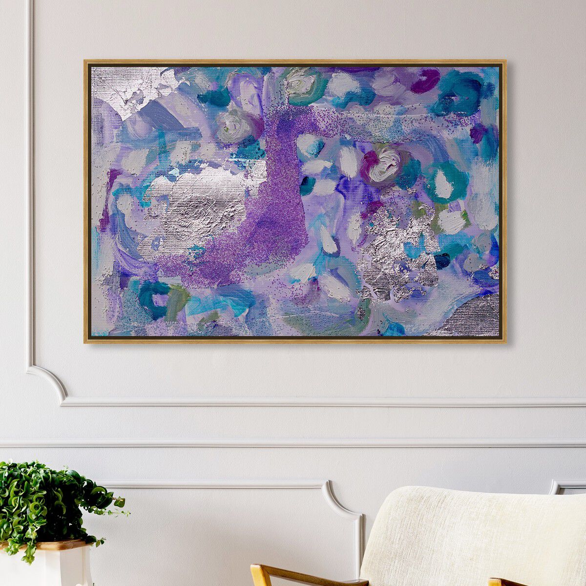 54x36/Framed Canvas/PSGLD