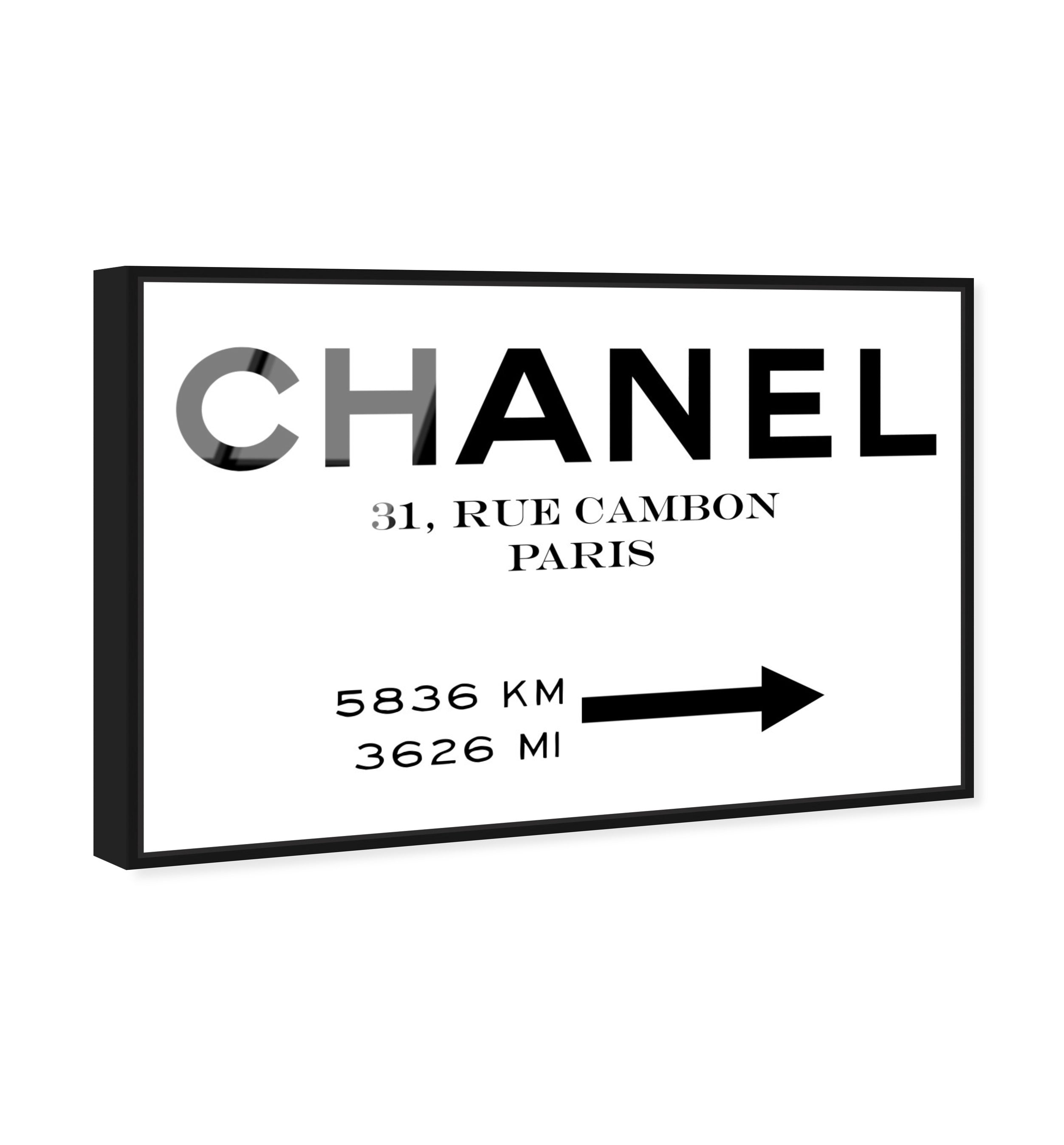 Couture Road Sign Minimalist I | Wall Art by Oliver Gal