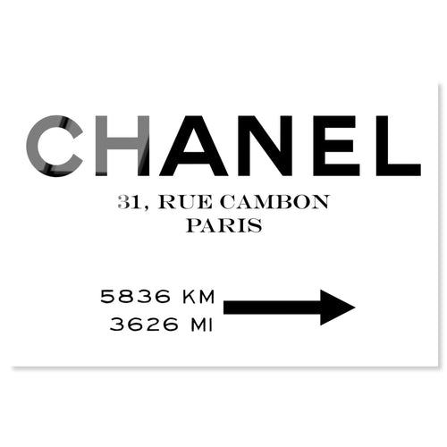 Couture Road Sign Minimalist I