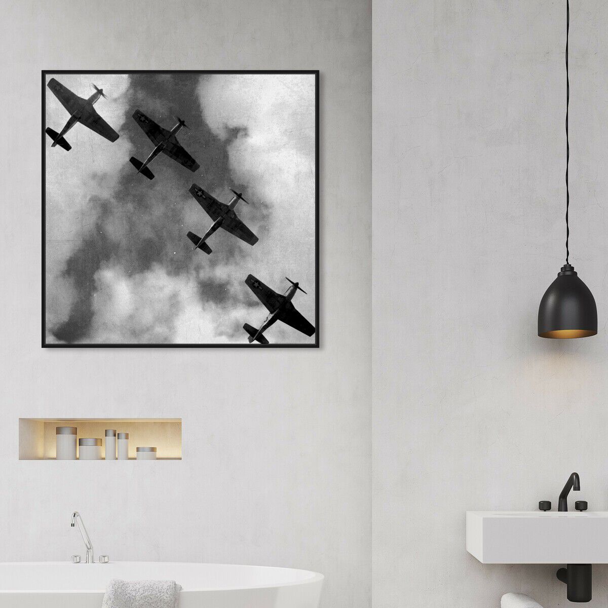 40x40/Framed Canvas/BFL