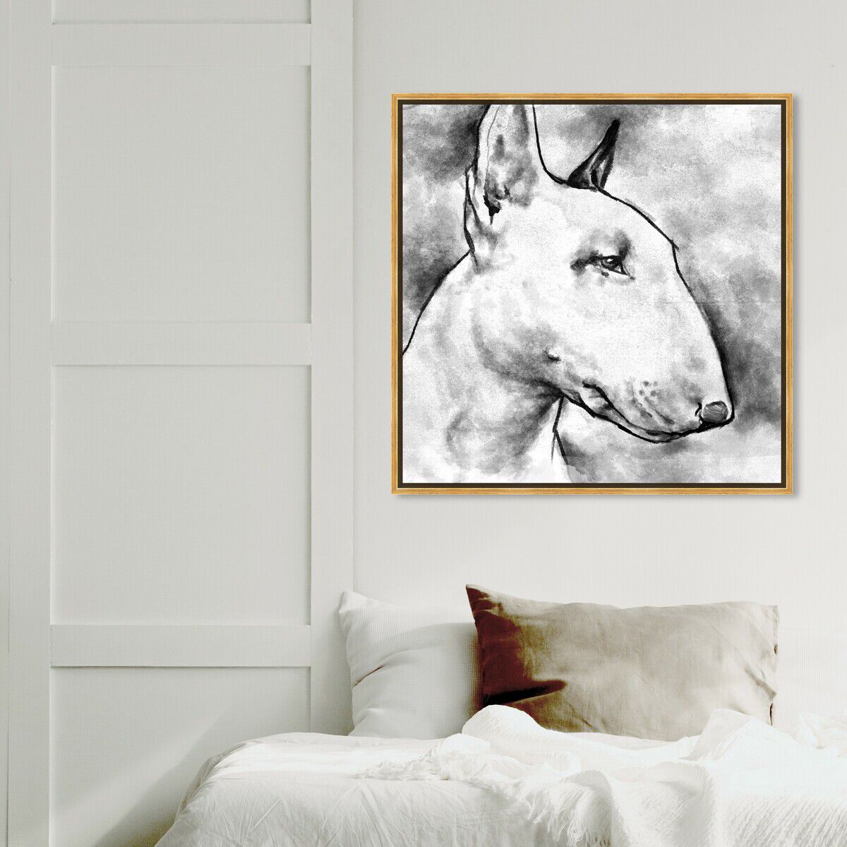 40x40/Framed Canvas/PSGLD