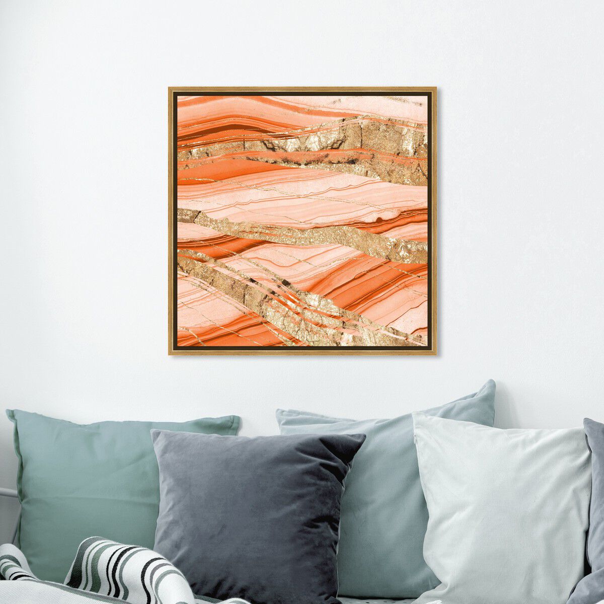 40x40/Framed Canvas/PSGLD