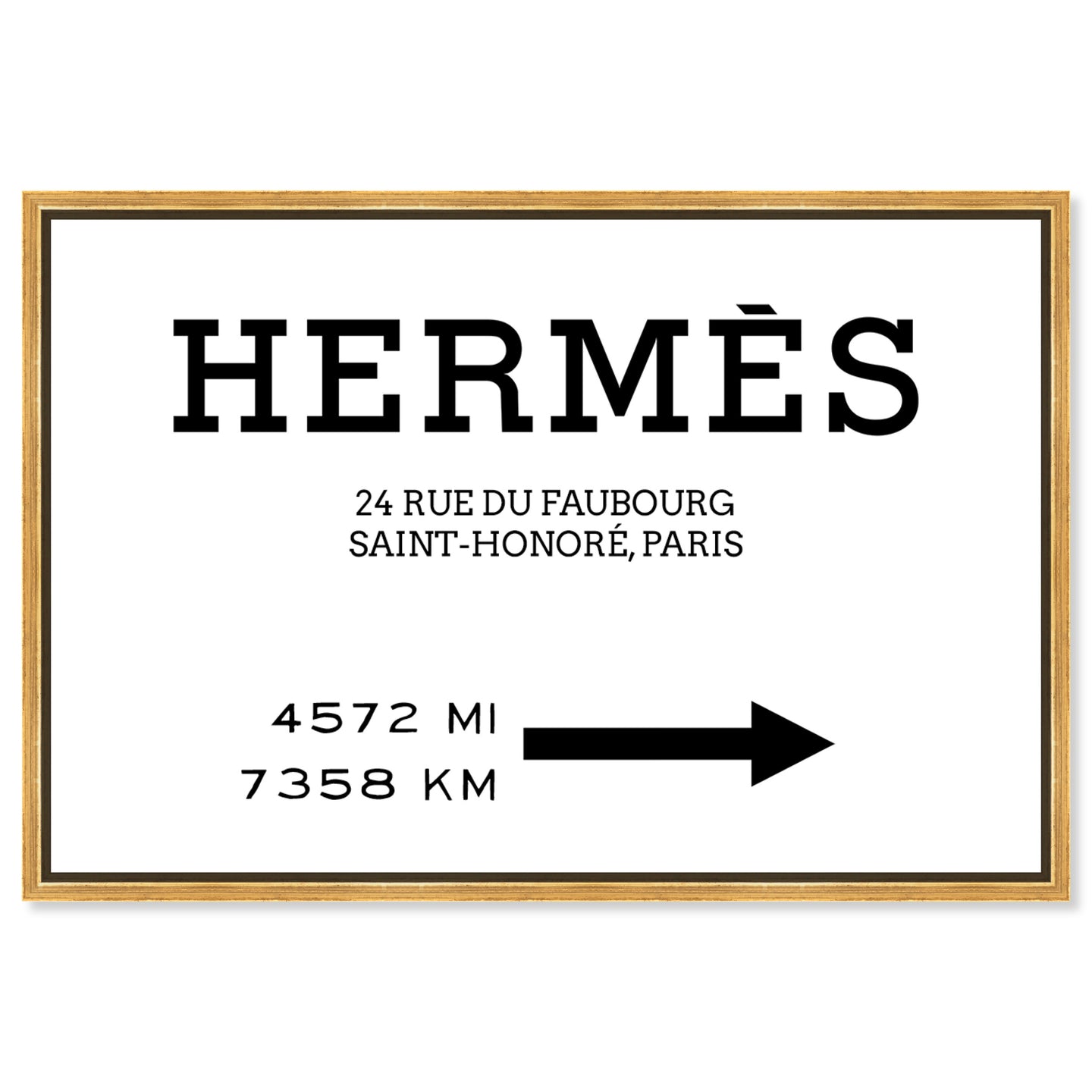 Faubourg Road Sign Minimalist I