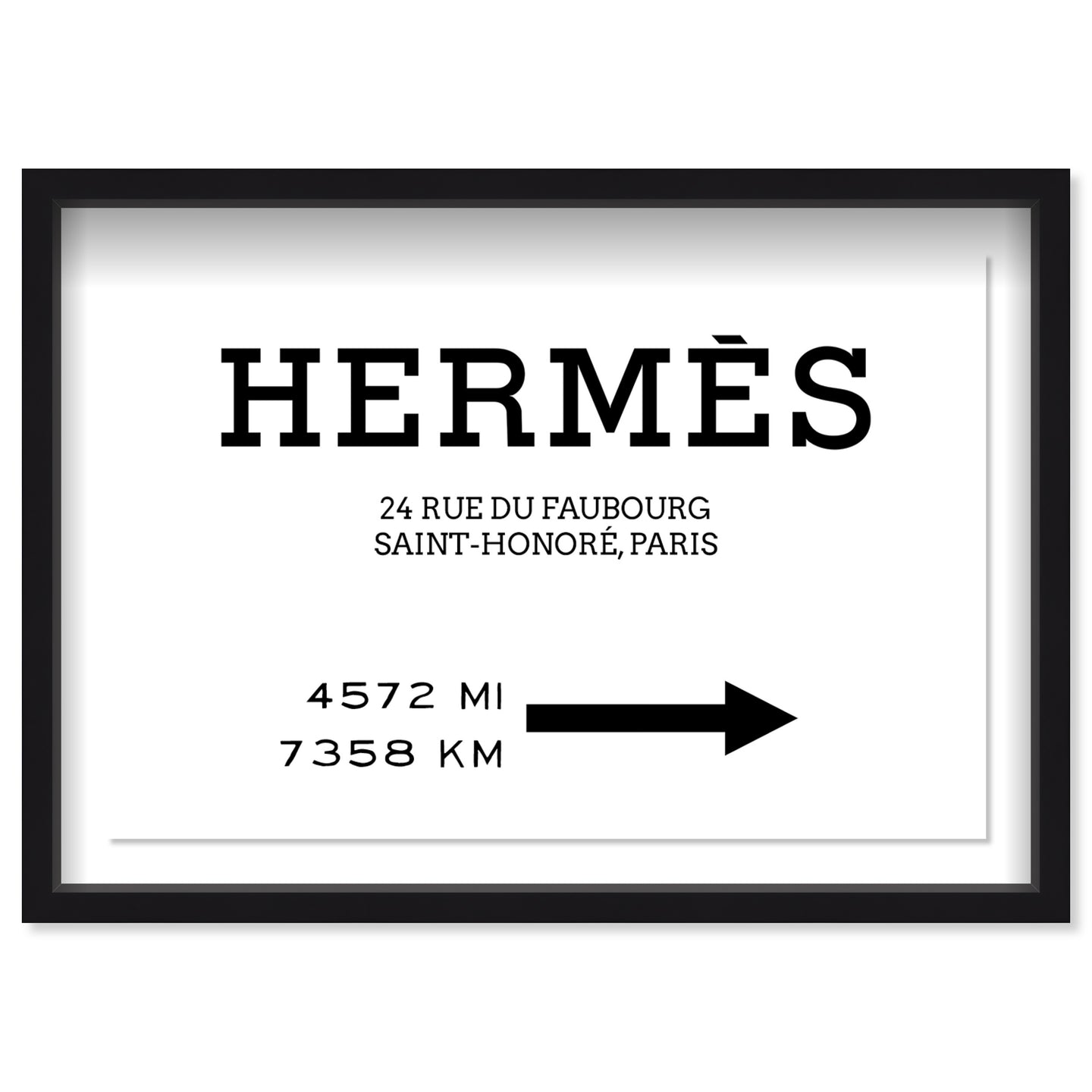 Faubourg Road Sign Minimalist I