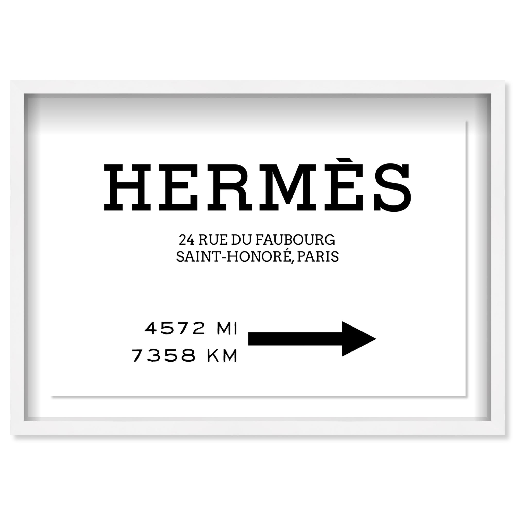 Faubourg Road Sign Minimalist I