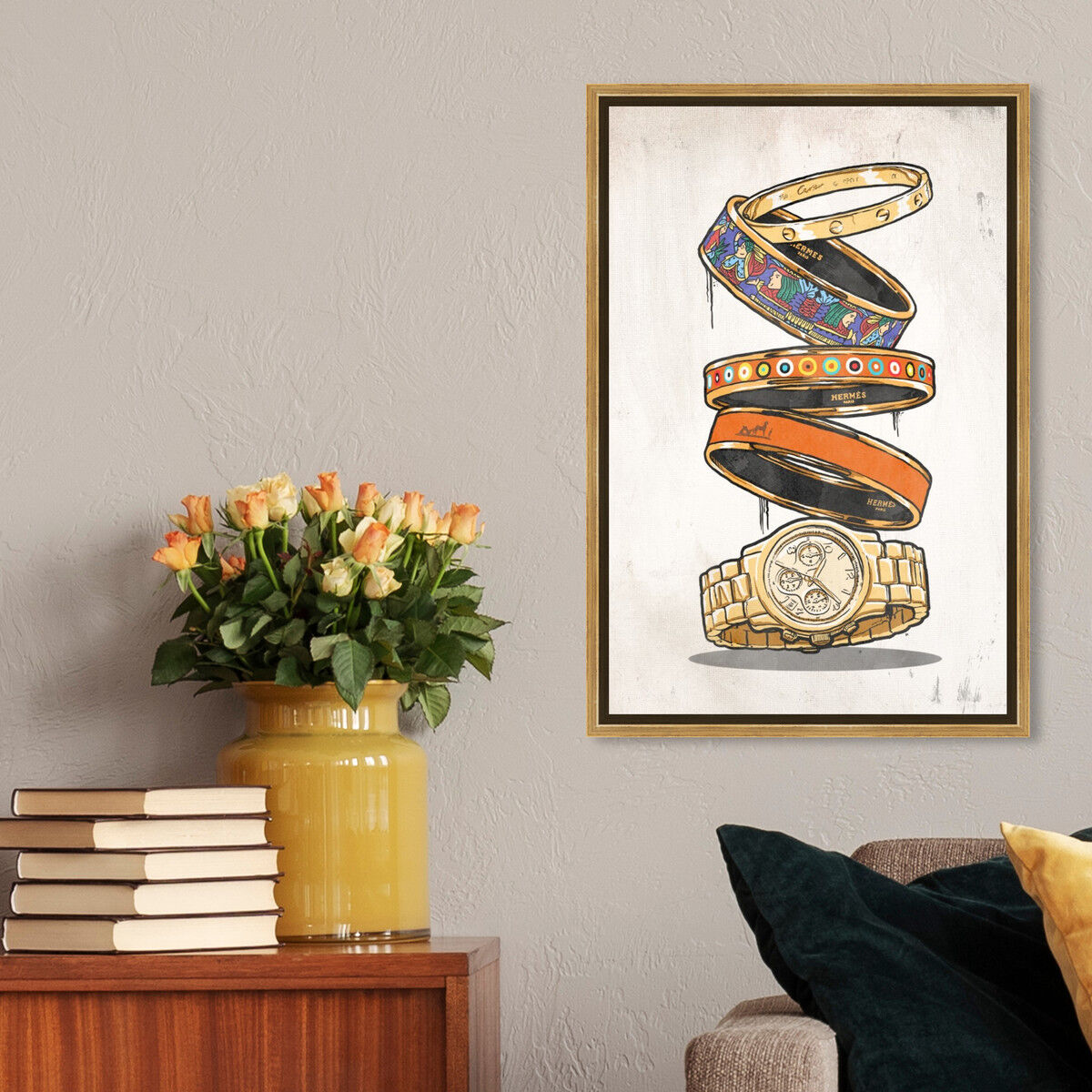 36x54/Framed Canvas/PSGLD