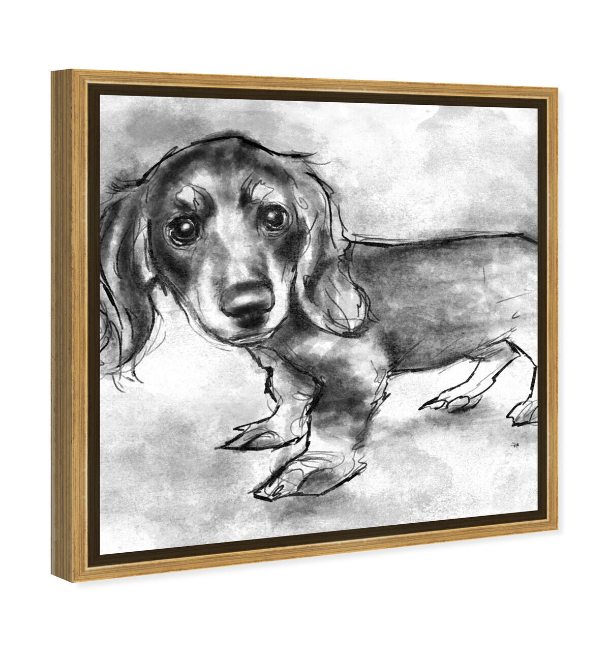 40x40/Framed Canvas/PSGLD