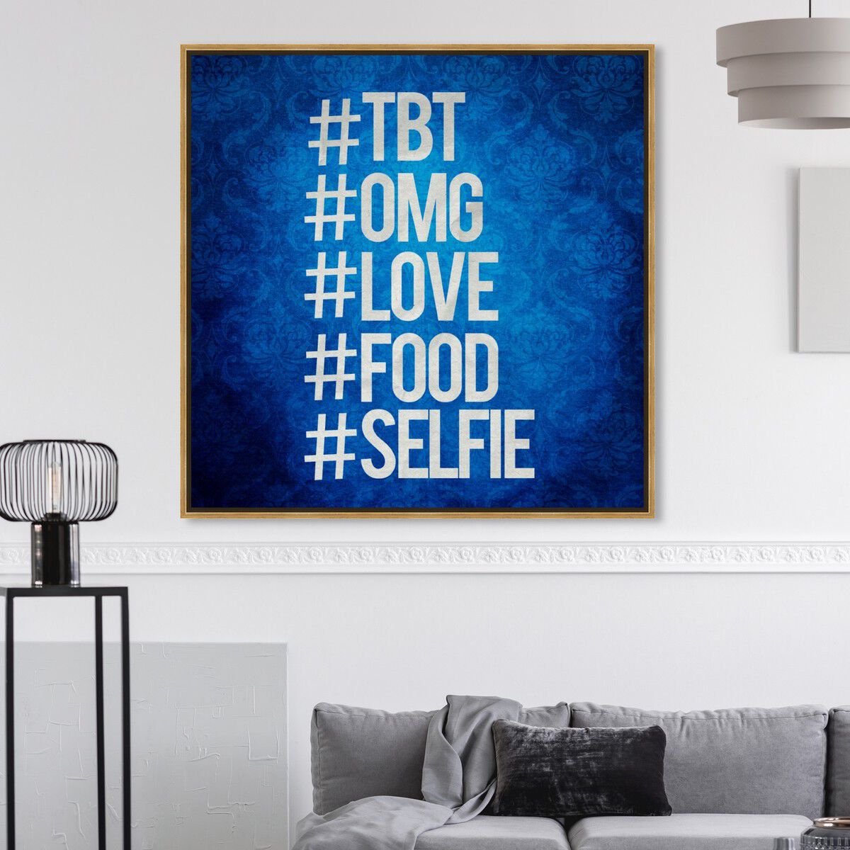 40x40/Framed Canvas/PSGLD