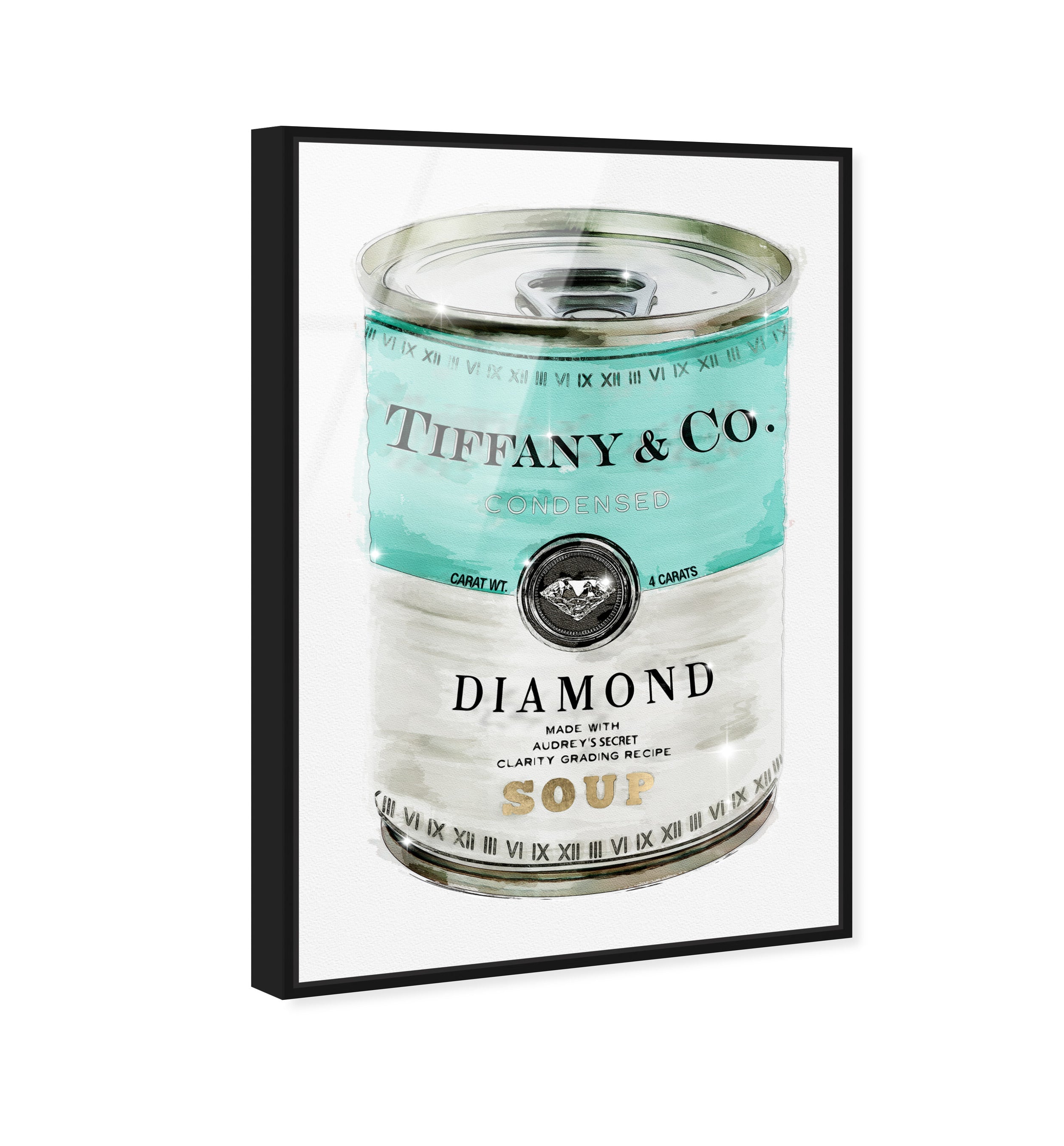正規品OliverGalオリバーガル　TiffanyキャンバスアートSoup缶 Priceless Can | Fashion and Glam Wall Art by Oliver Gal