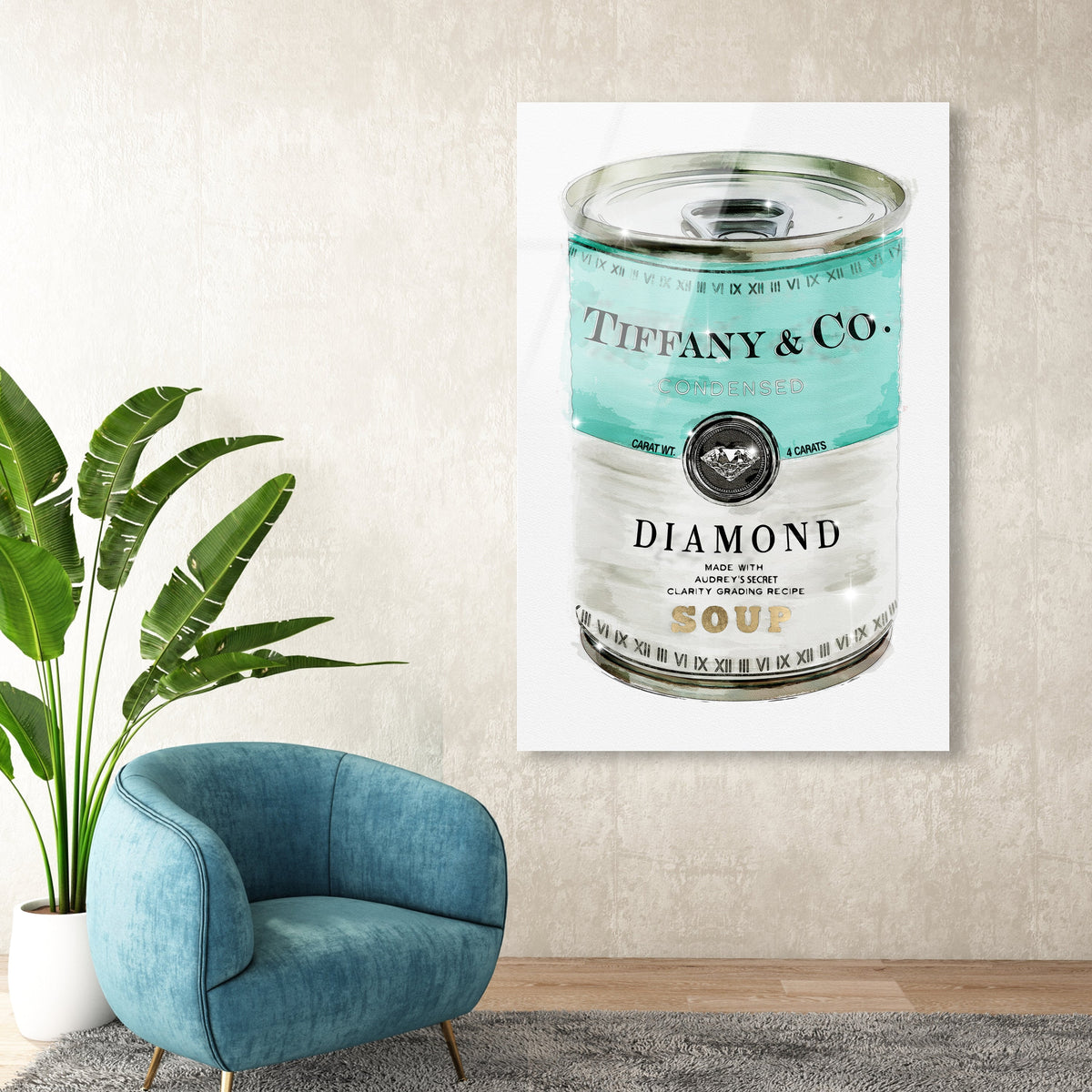 Oliver Gal ティファニー キャンバスアート Priceless Can Priceless Can | Fashion and Glam Wall Art by Oliver Gal