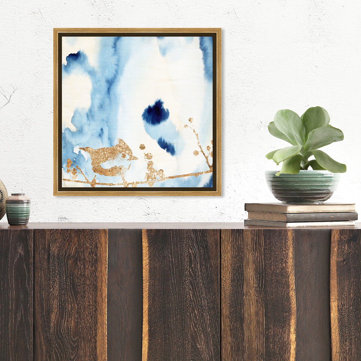 40x40/Framed Canvas/PSGLD