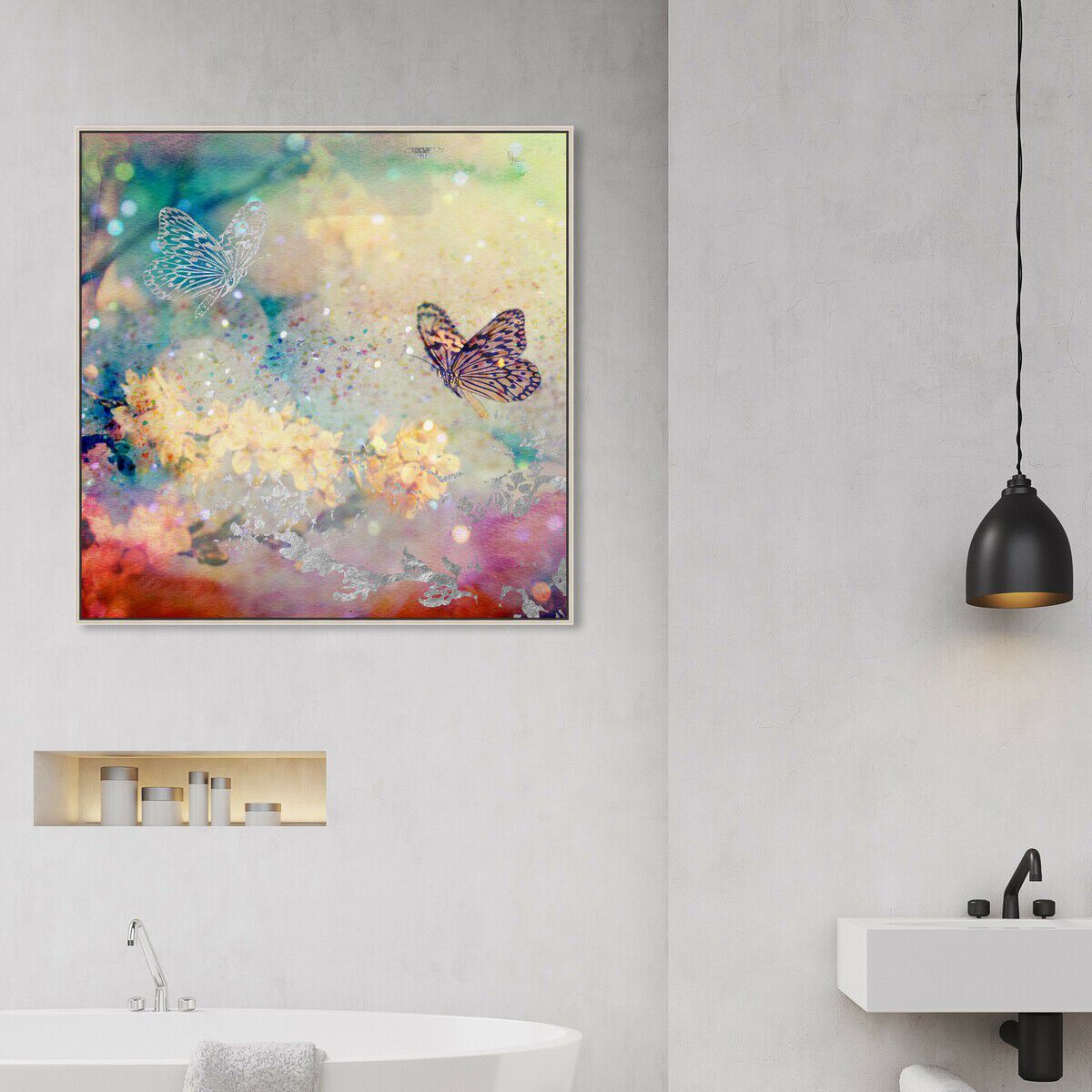 40x40/Framed Canvas/CFL