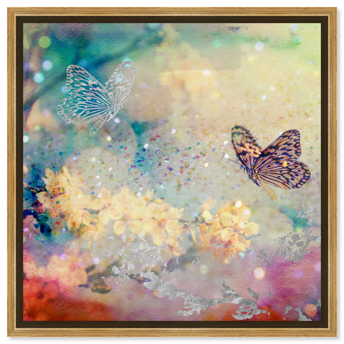 40x40/Framed Canvas/PSGLD