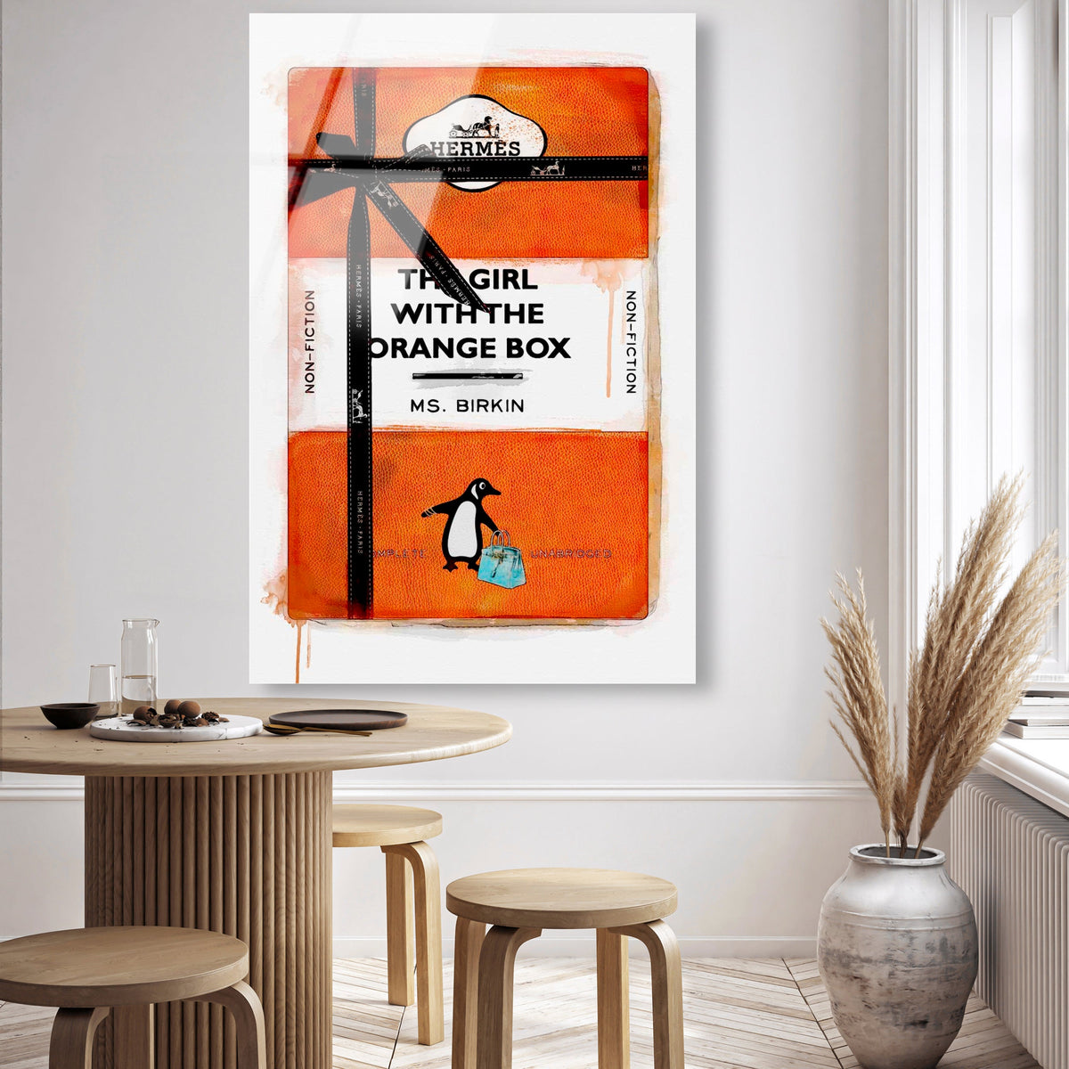 The Girl with the Orange Box | Fashion and Glam Wall Art by Oliver Gal
