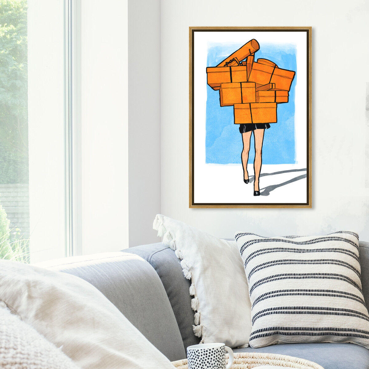 Orange Box Overload I | Wall Art by Oliver Gal