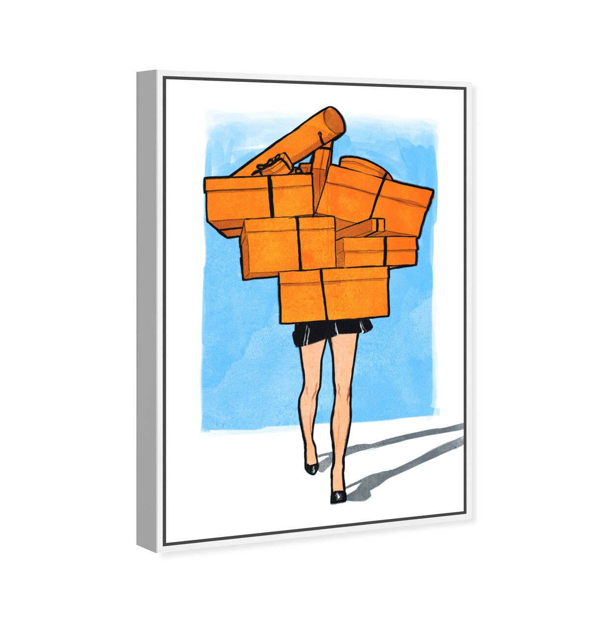 【新品】OliverGal Orange Box Overload Orange Box Overload I | Wall Art by Oliver Gal