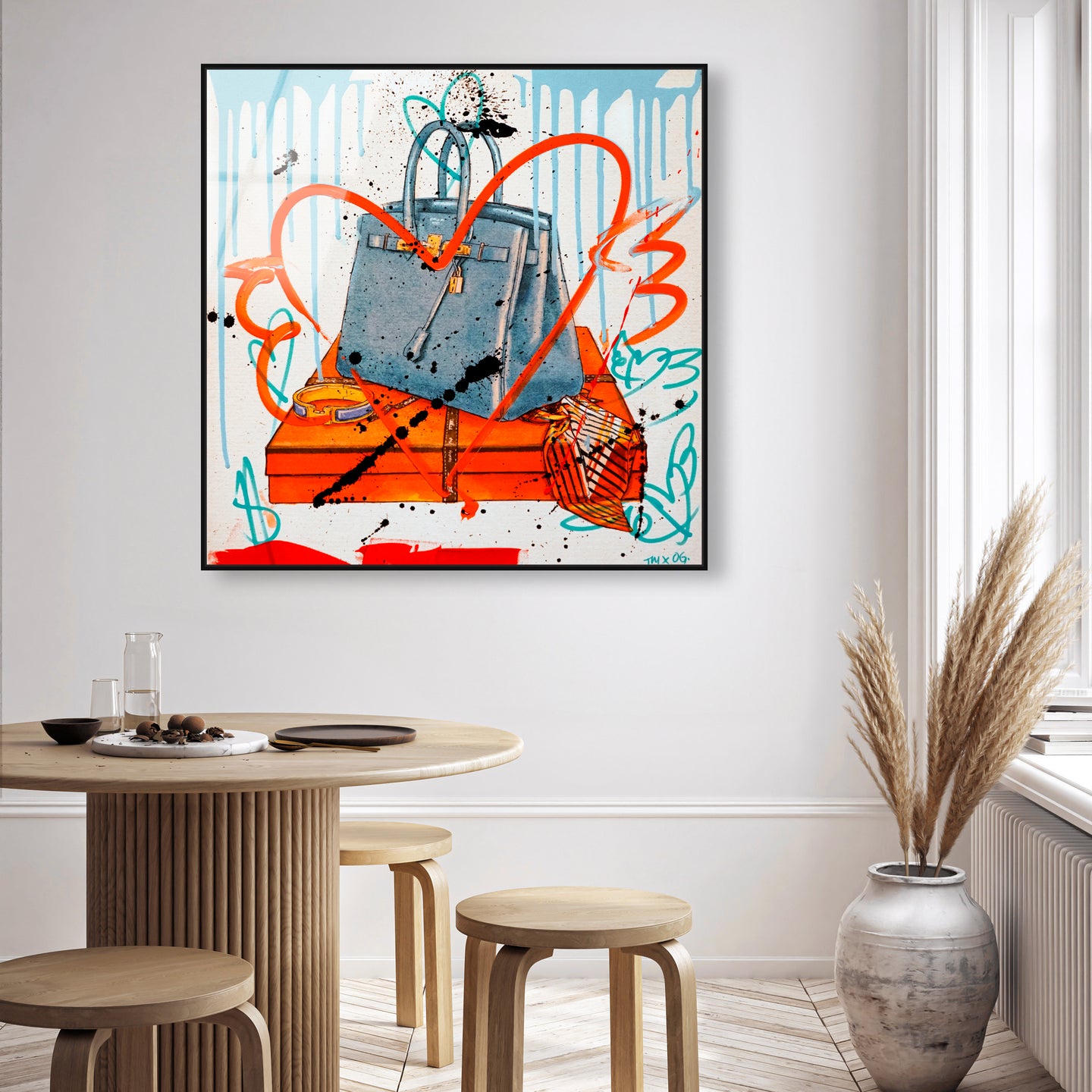 My Blue Bag Remix II | Wall Art by Oliver Gal
