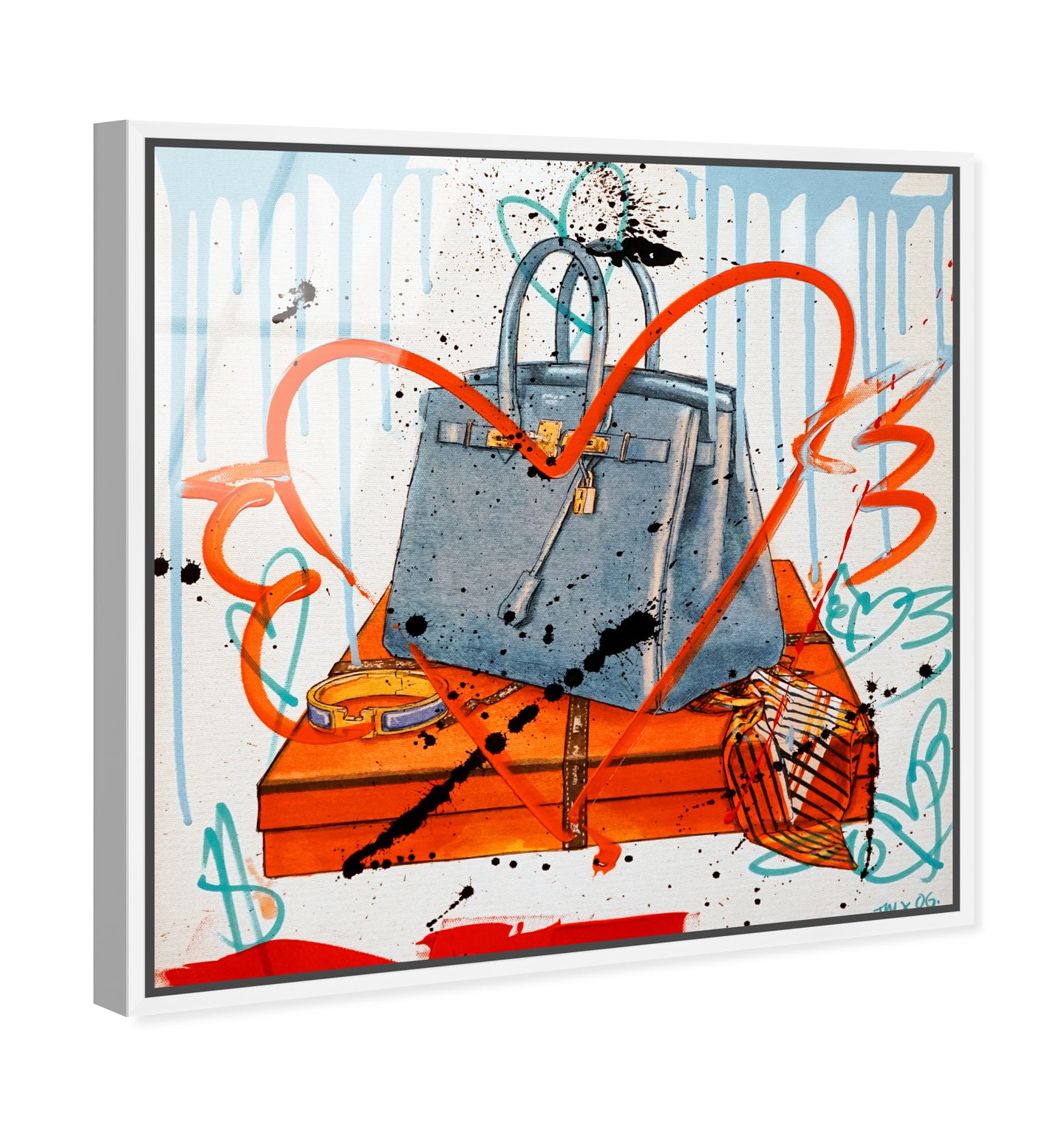 My Blue Bag Remix II | Wall Art by Oliver Gal