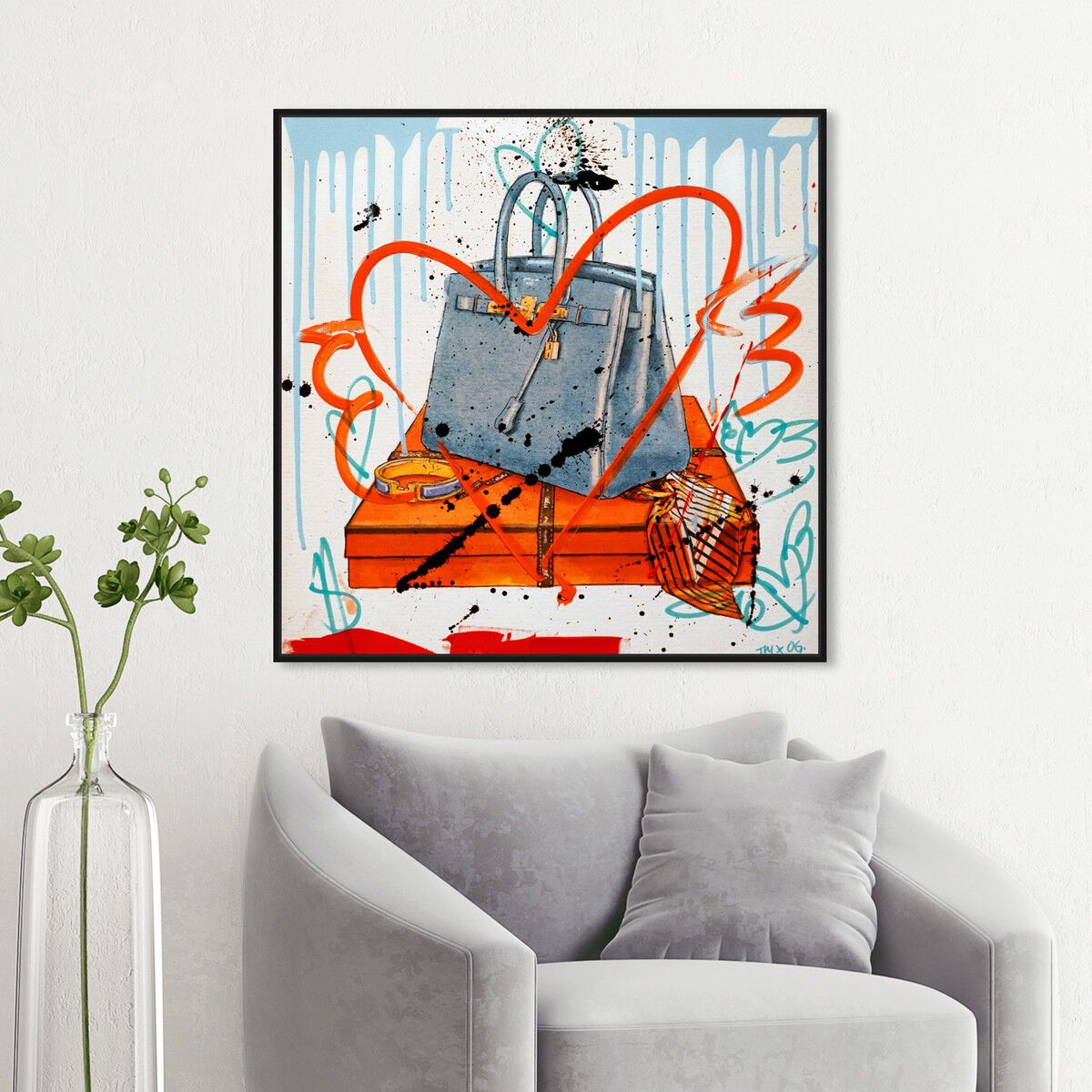40x40/Framed Canvas/BFL