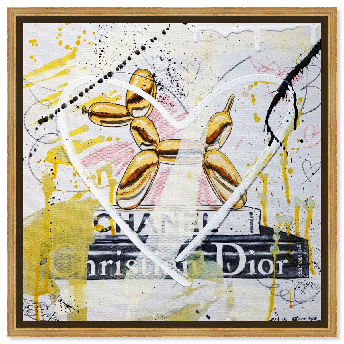 40x40/Framed Canvas/PSGLD