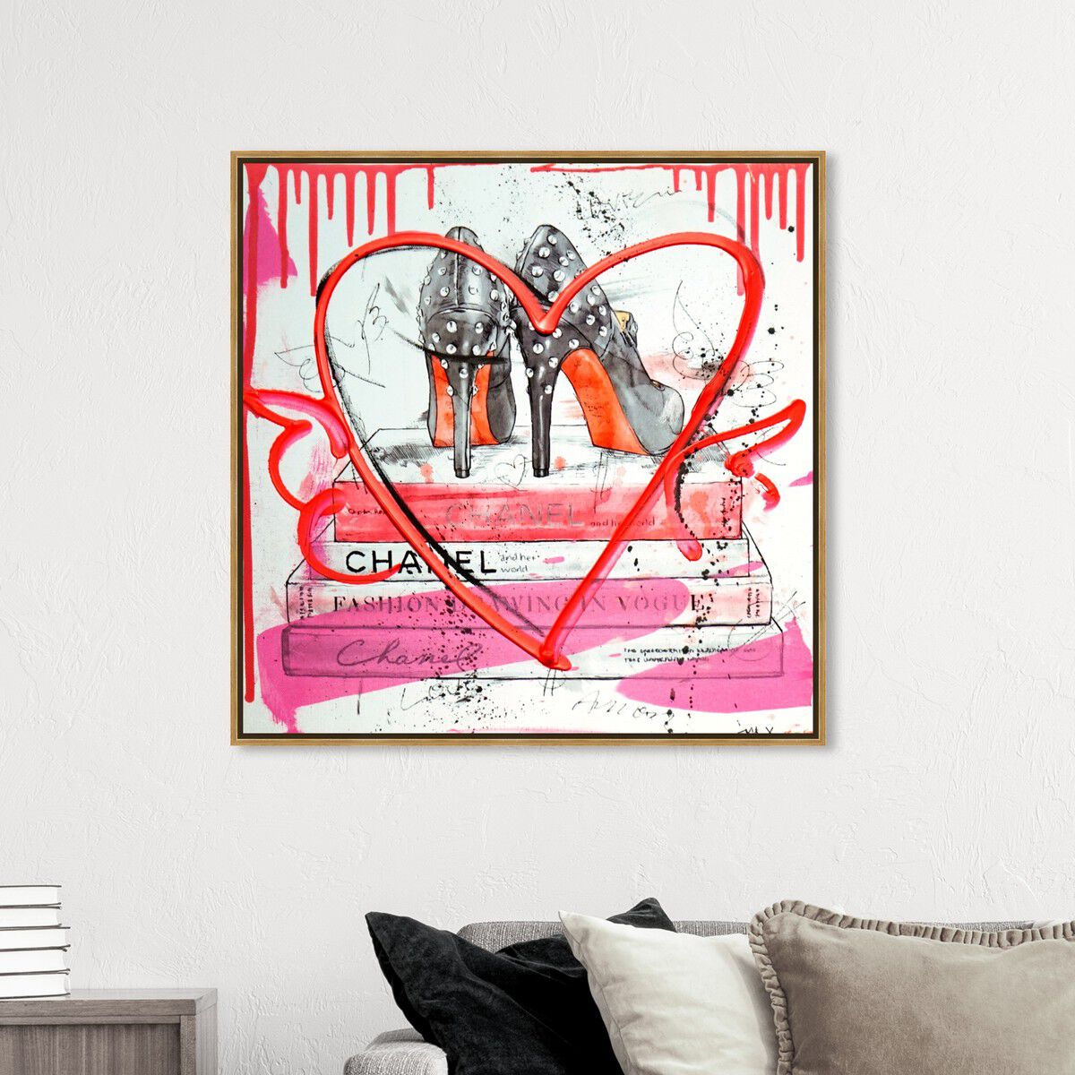 40x40/Framed Canvas/PSGLD