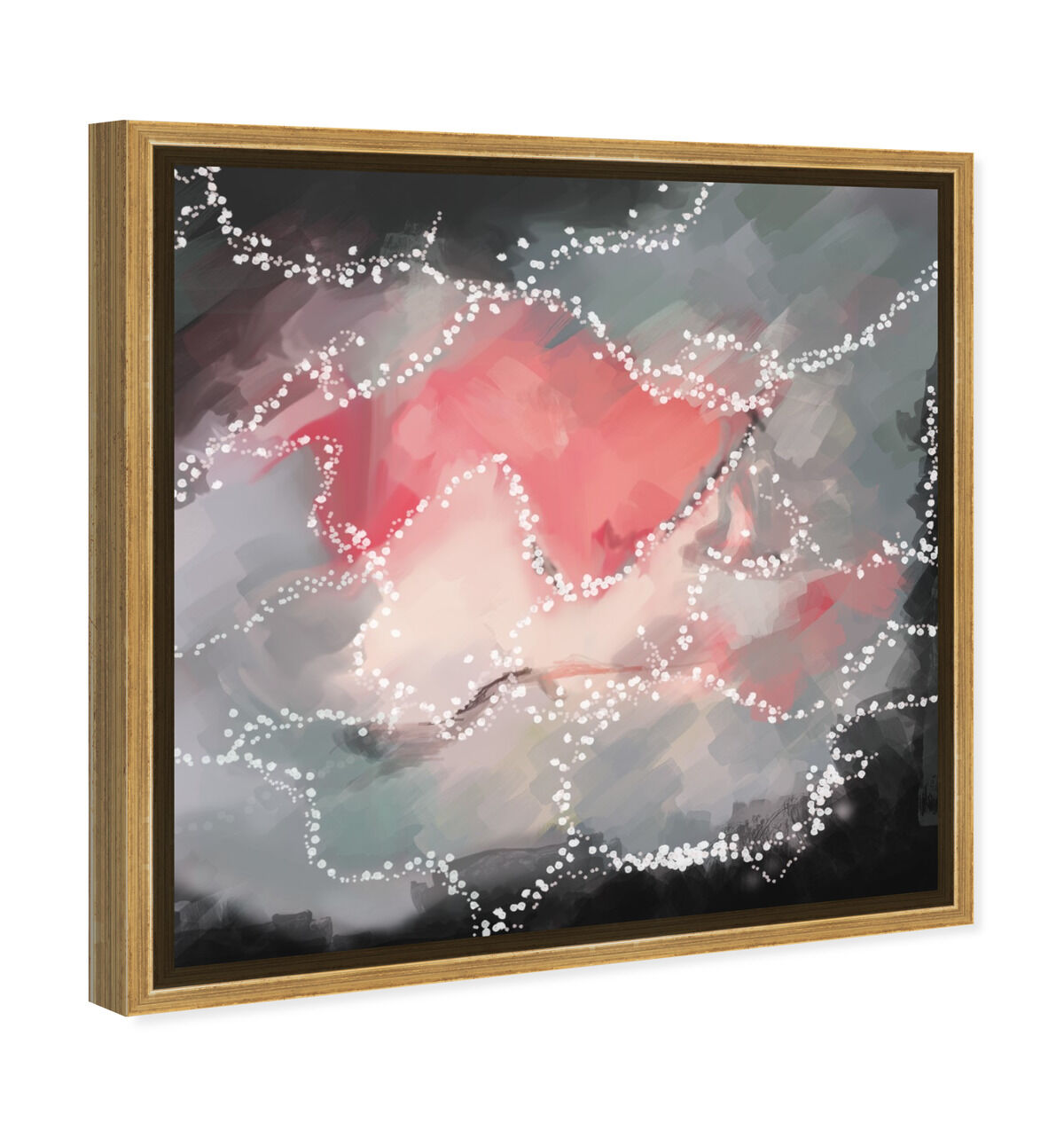 40x40/Framed Canvas/PSGLD