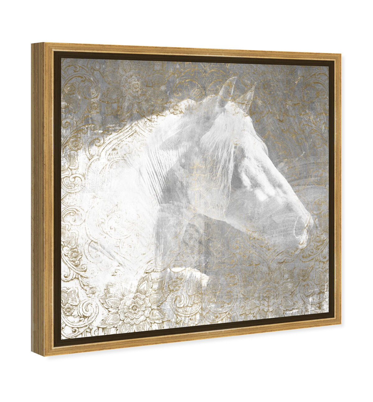 40x40/Framed Canvas/PSGLD