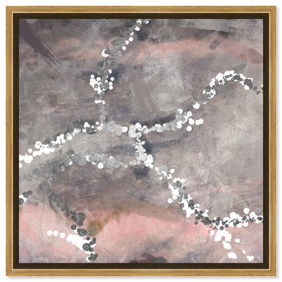 40x40/Framed Canvas/PSGLD