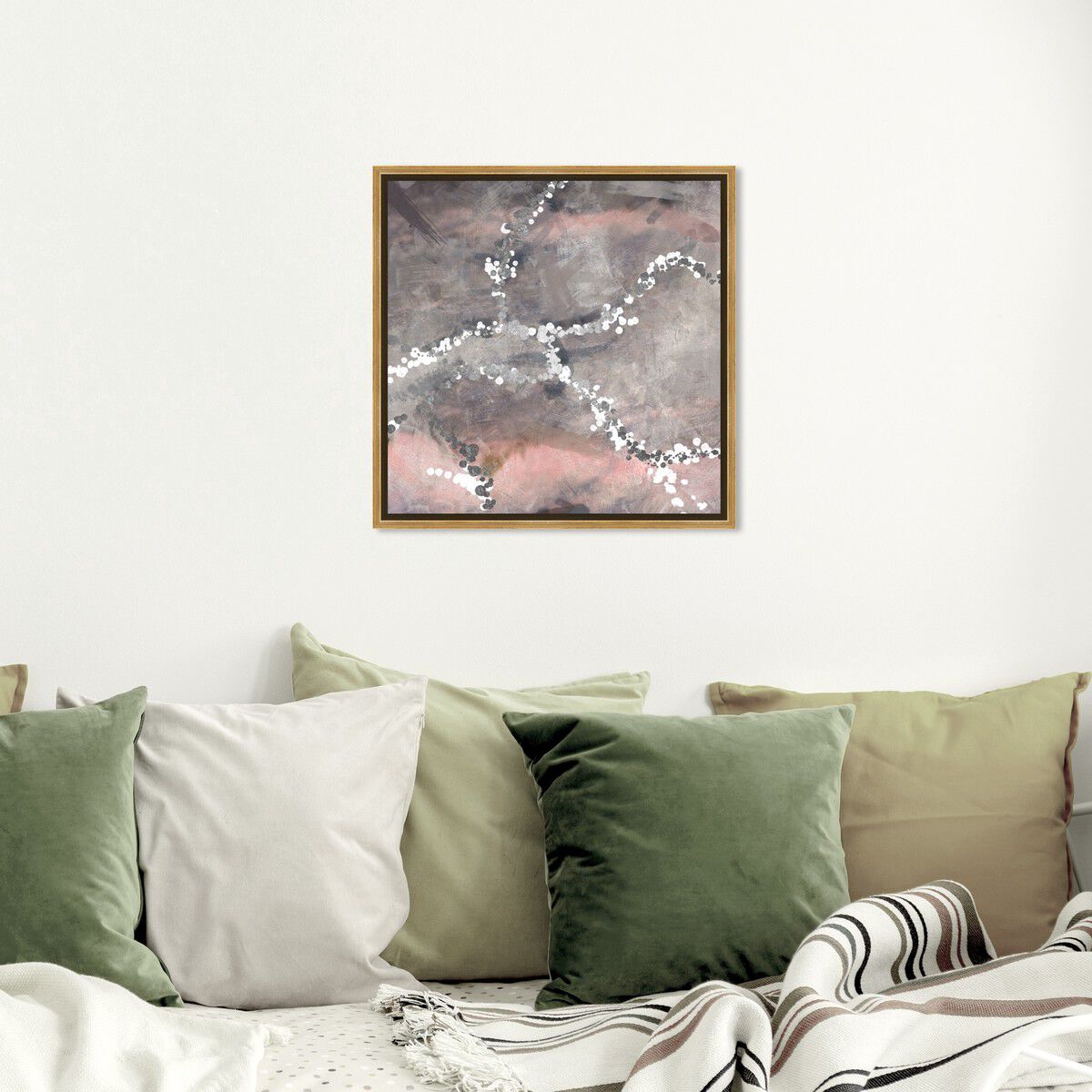 40x40/Framed Canvas/PSGLD