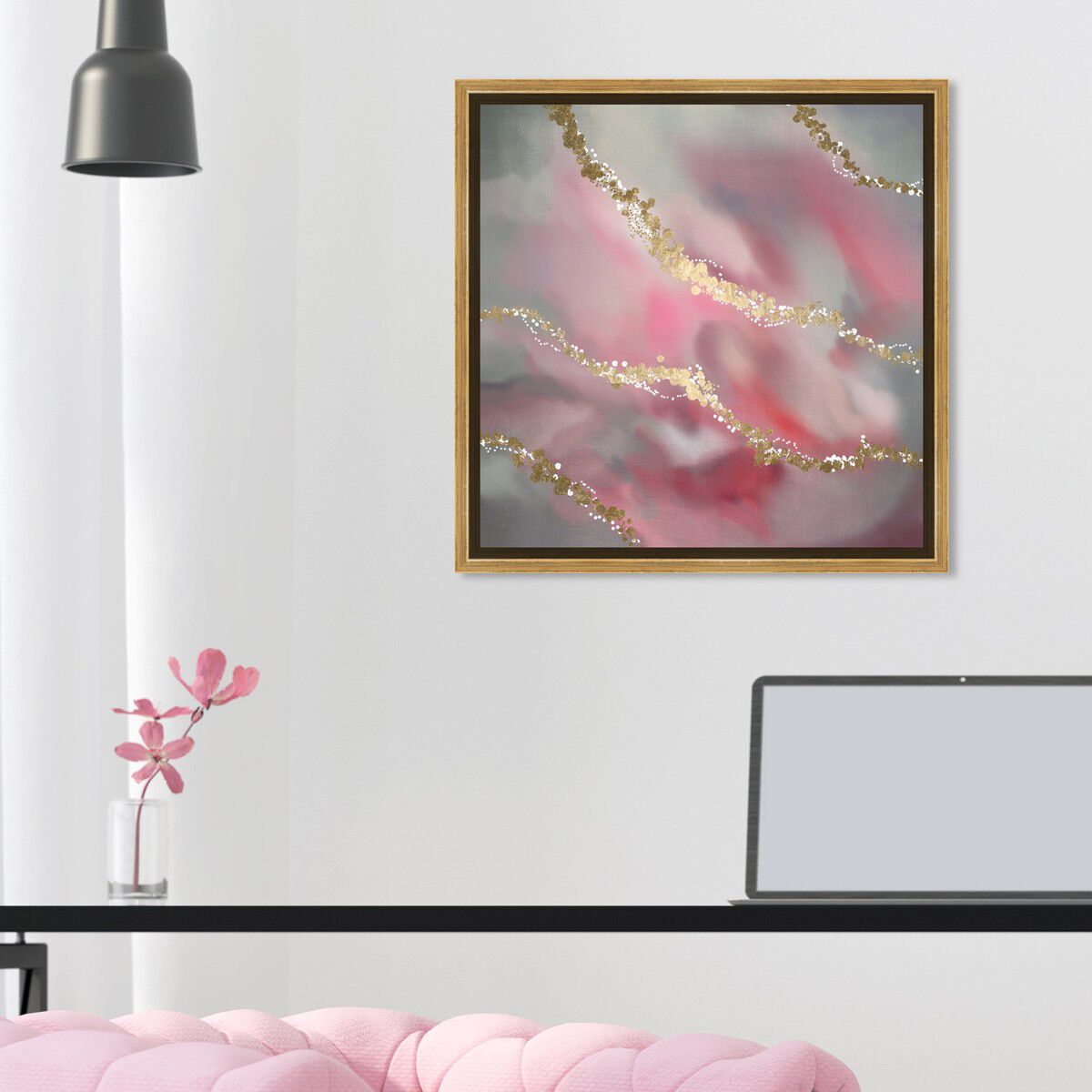 40x40/Framed Canvas/PSGLD